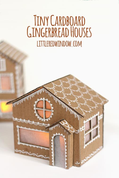 Cardboard Gingerbread House Awesome Tiny Cardboard Gingerbread Houses Little Red Window