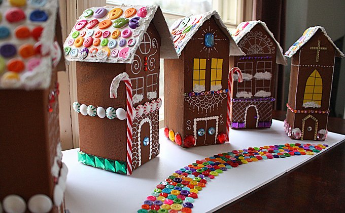 Cardboard Gingerbread House Beautiful Craftionary