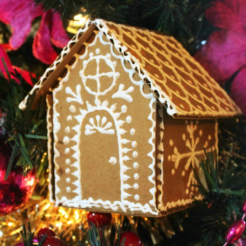 Cardboard Gingerbread House Beautiful Mark Montano Cardboard Gingerbread House ornaments