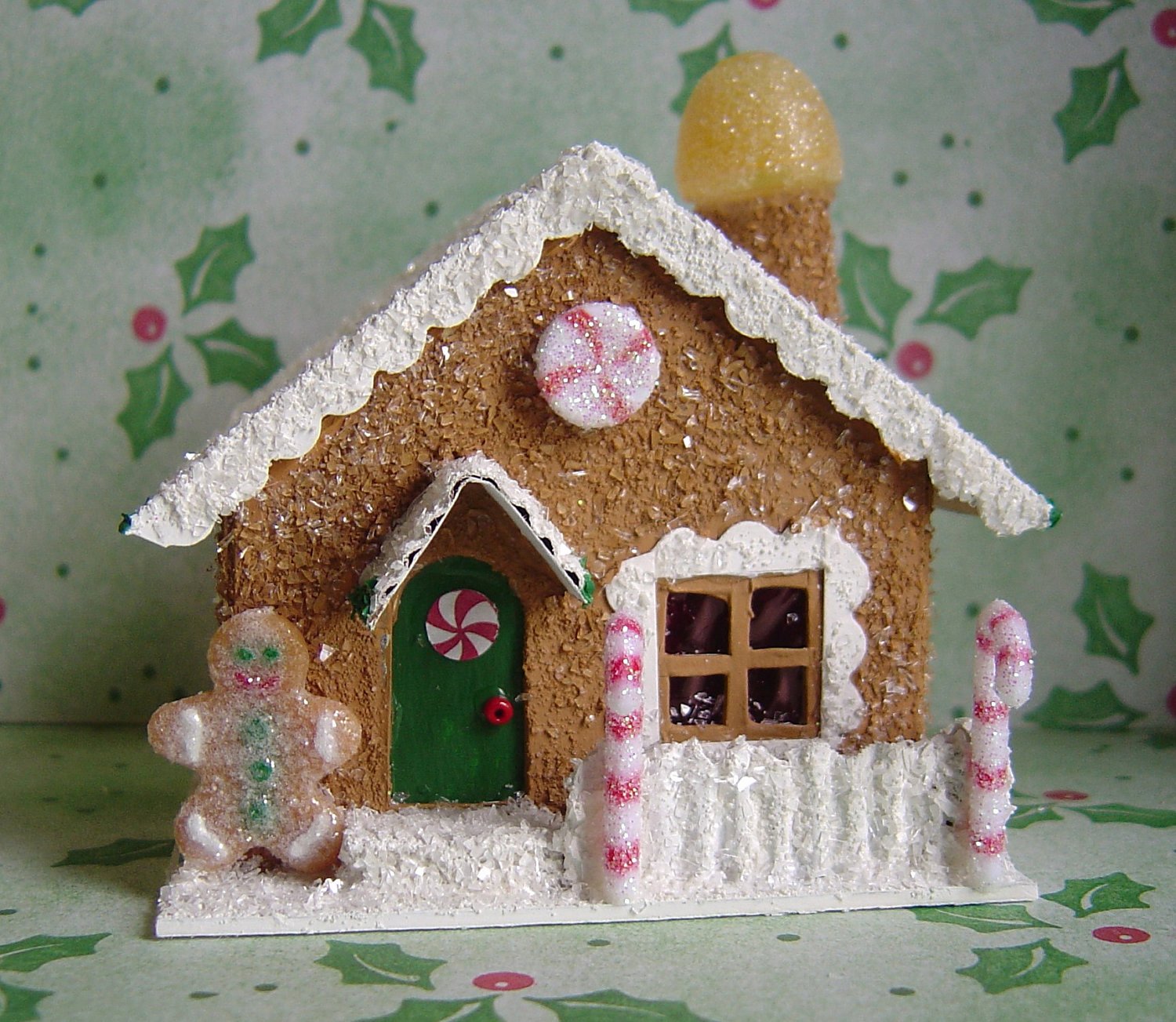 Cardboard Gingerbread House Fresh Christmas Village Paper Putz Style Gingerbread House