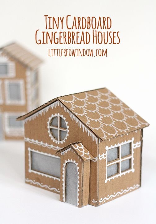 Cardboard Gingerbread House Fresh Tiny Cardboard Gingerbread Houses Christmas