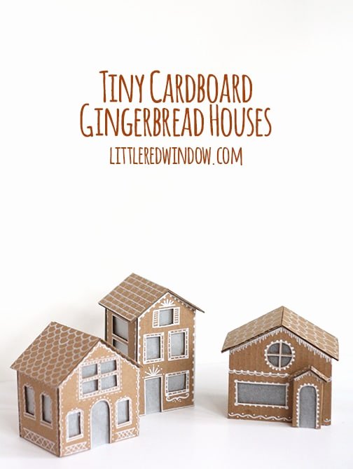 Cardboard Gingerbread House Lovely Tiny Cardboard Gingerbread Houses Little Red Window