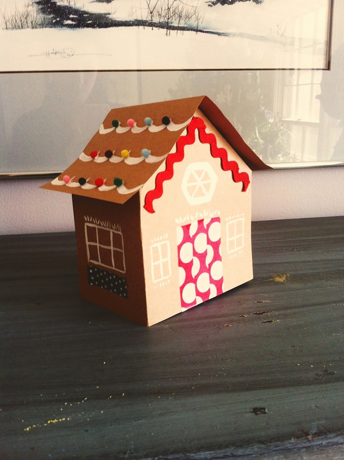 Cardboard Gingerbread House Luxury the Squirrel Next Door Cardboard Gingerbread House