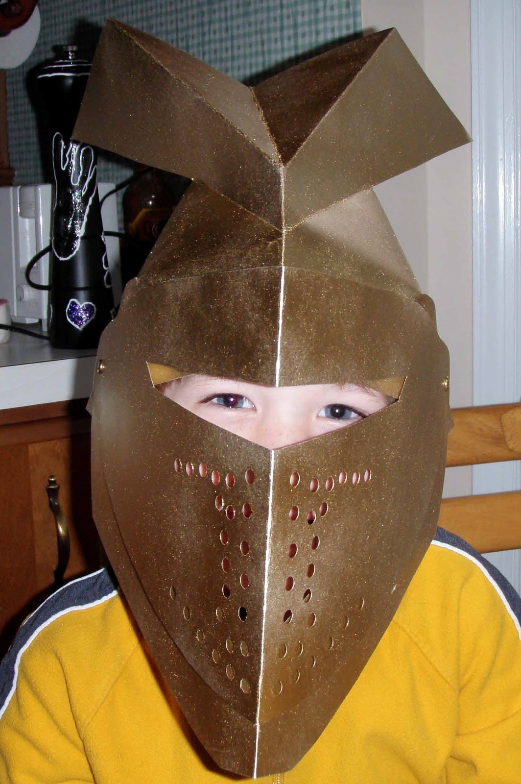 Cardboard Knight Helmet Template Awesome Crack Of Dawn Crafts Knight Party Create This Cool