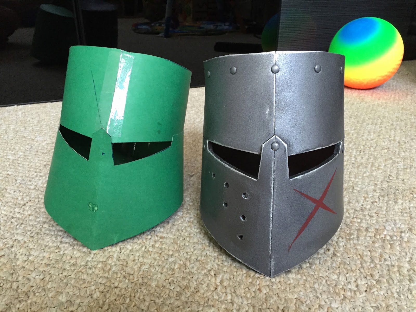 Cardboard Knight Helmet Template Awesome Parts and Krafts Cheap Kids Diy Knight Crusader Helmet