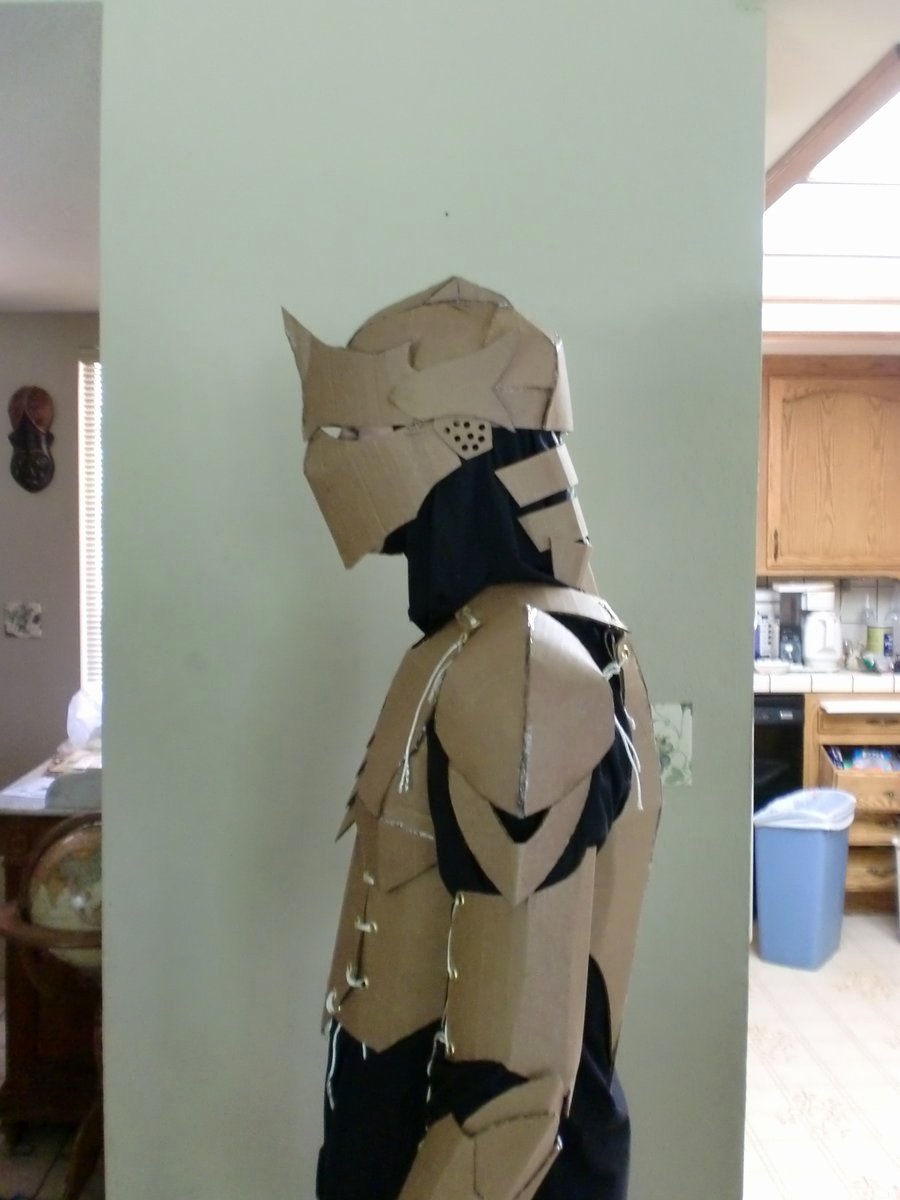 Cardboard Knight Helmet Template Beautiful Cardboard Armor Proto Left by Ourobouros434 On Deviantart