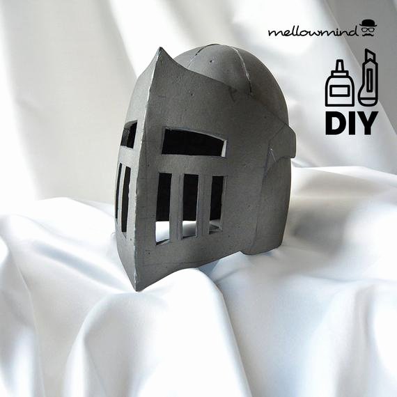 Cardboard Knight Helmet Template Best Of Diy Knight Helmet Template for Eva Foam Version B From