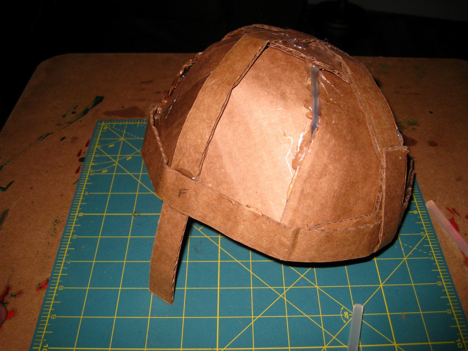 Cardboard Knight Helmet Template Elegant Happily Ever Crafter Diy Building A Me Val Helmet Out