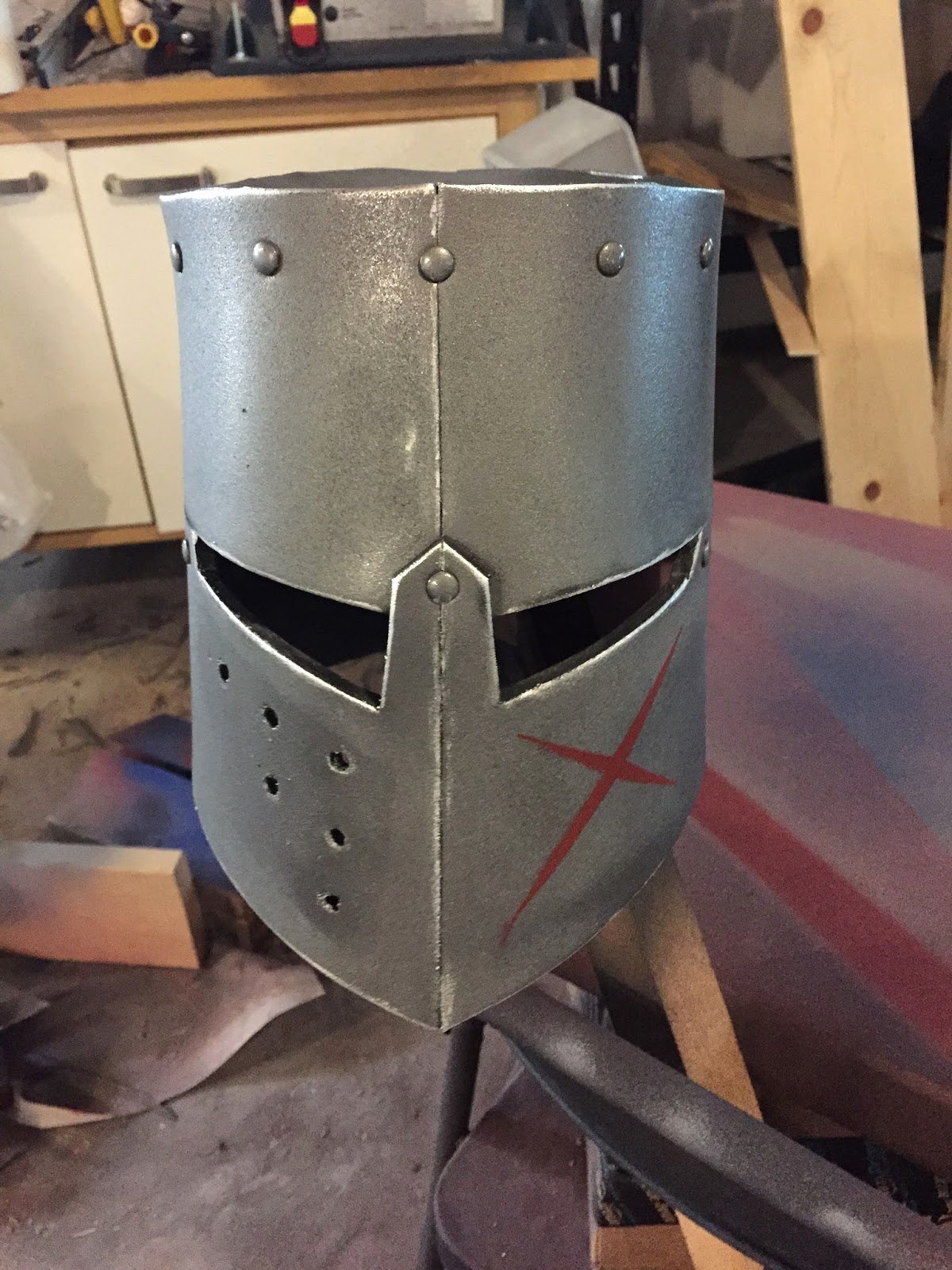 Cardboard Knight Helmet Template New Parts and Krafts Cheap Kids Diy Knight Crusader Helmet