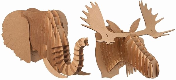 Cardboard Taxidermy Templates Awesome 1000 Images About Cardboard Animal Heads On Pinterest