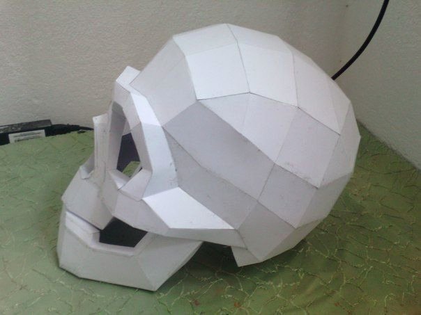 Cardboard Taxidermy Templates Beautiful Life Size Skull Helmet Free Papercraft Template Download