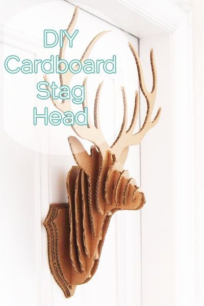 Cardboard Taxidermy Templates Fresh Diy Cardboard Stag Taxidermy with Free Printable