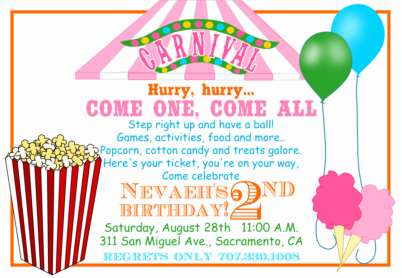 Carnival Invitation Template Free Luxury Carnival Invitations Templates