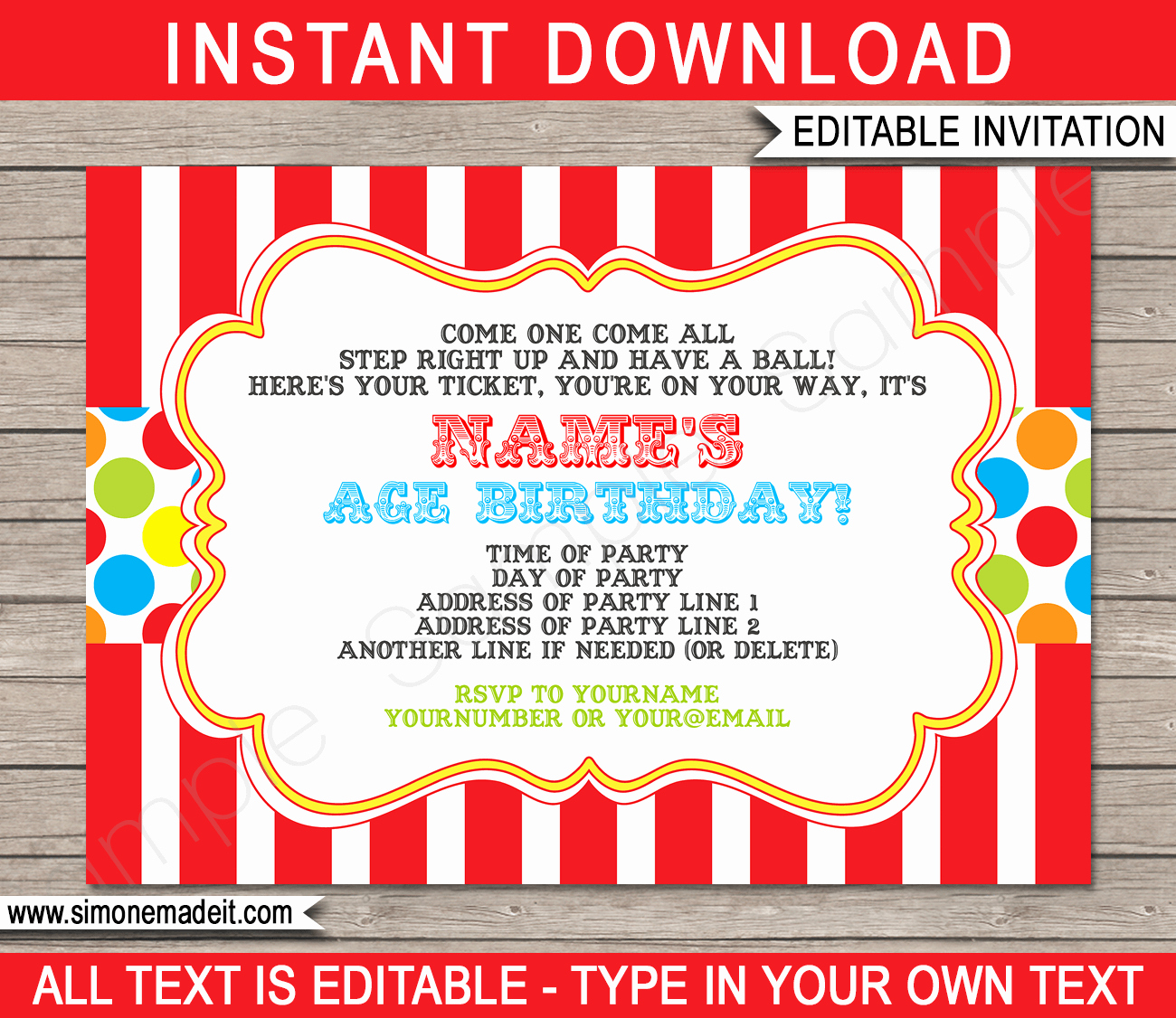 Carnival Invitation Templates Beautiful Carnival Invitation Template