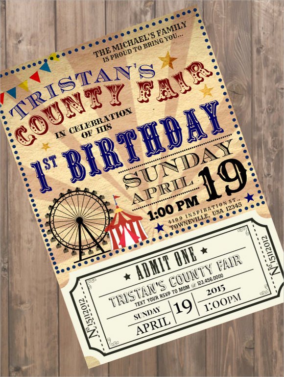 Carnival Invitation Templates Best Of 18 Sample Ticket Invitations Psd Ai Word