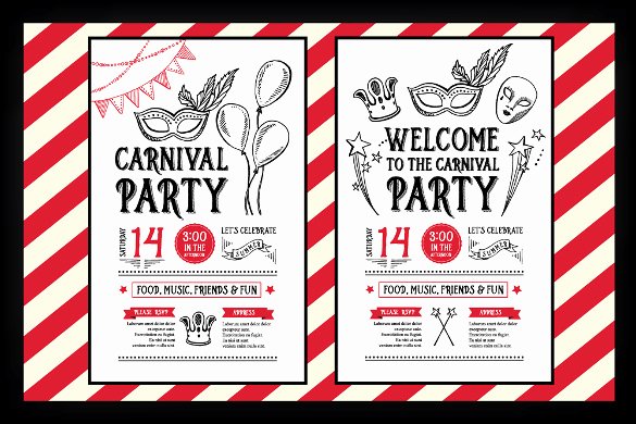 Carnival Invitation Templates Fresh Circus Party Invitation Template – 23 Free Jpg Psd