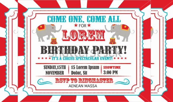 Carnival Invitation Templates Lovely 37 Carnival Birthday Invitation Templates Free Sample