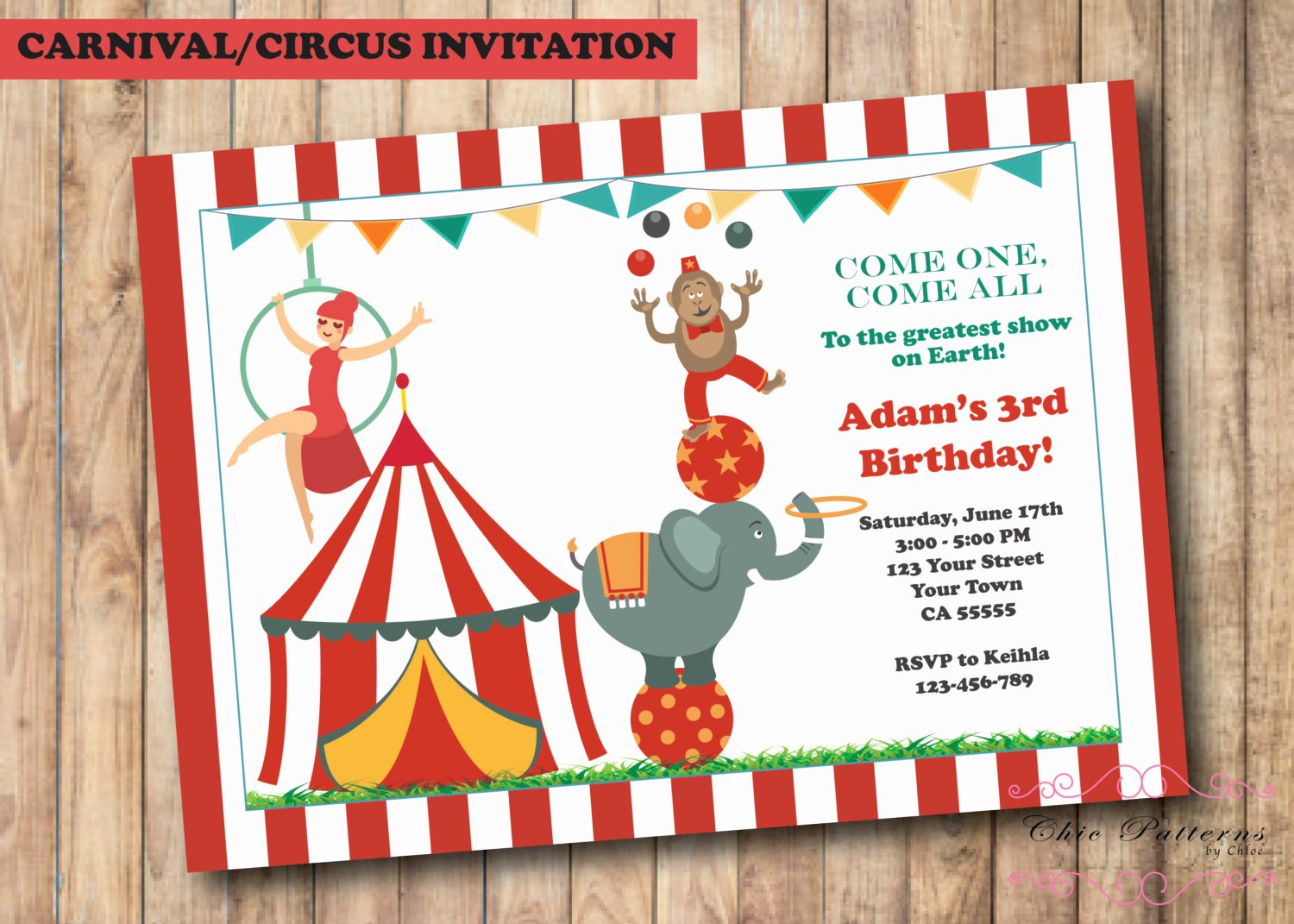 Carnival Ticket Invitation Beautiful Carnival Invitations Circus Invitations Ticket Invitations