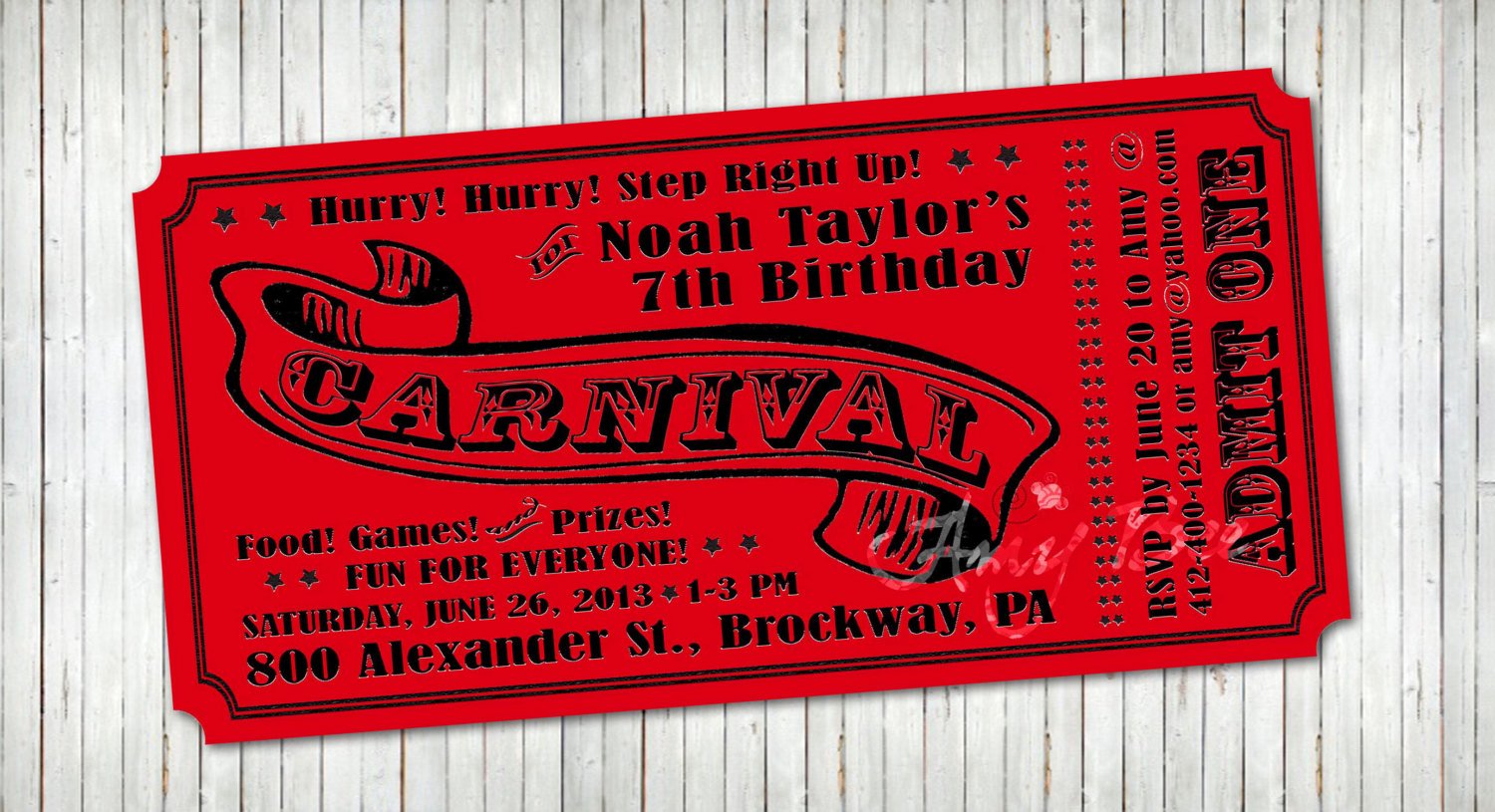 Carnival Ticket Invitation Best Of Carnival Ticket Invitation Printable