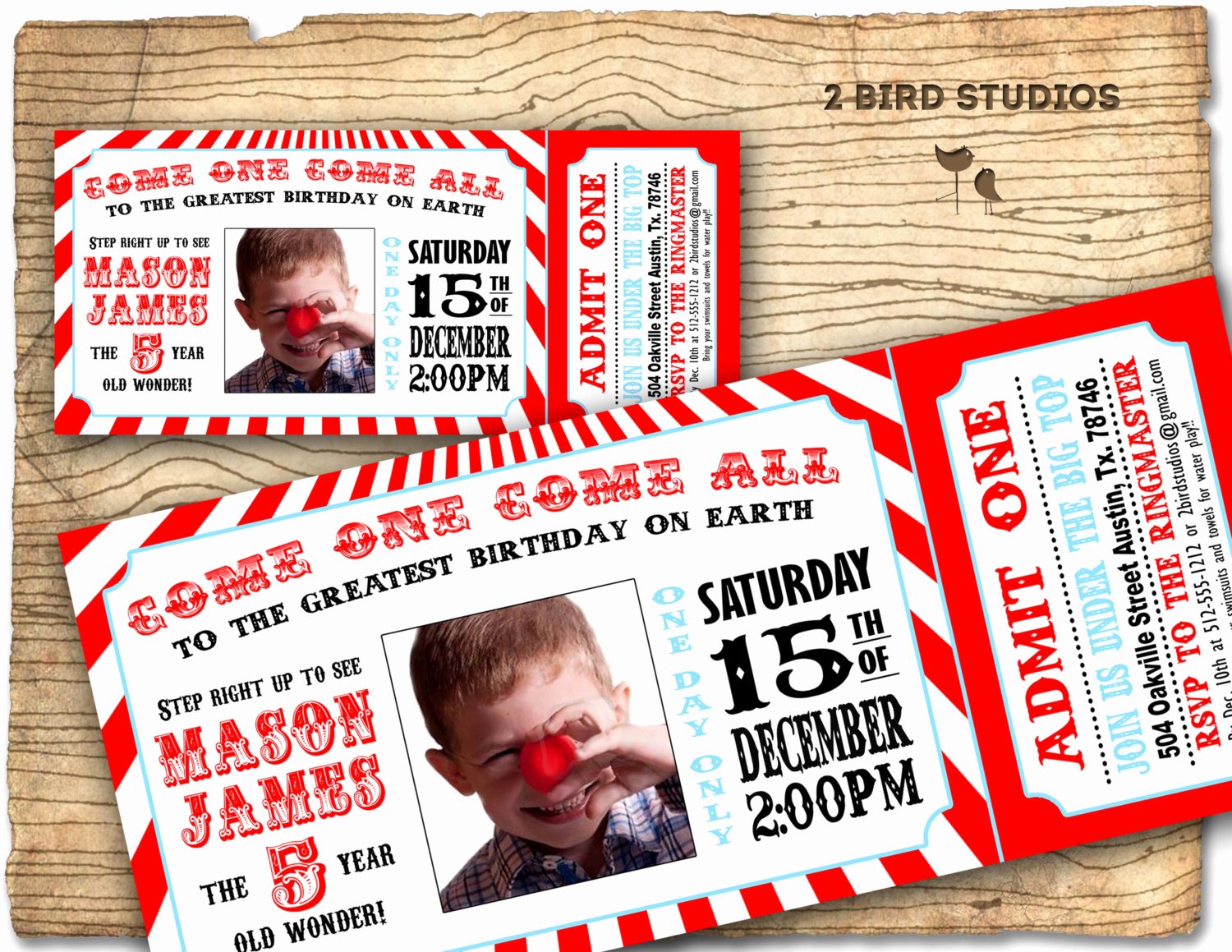 Carnival Ticket Invitations Lovely Circus Invitation Vintage Circus Birthday Invite