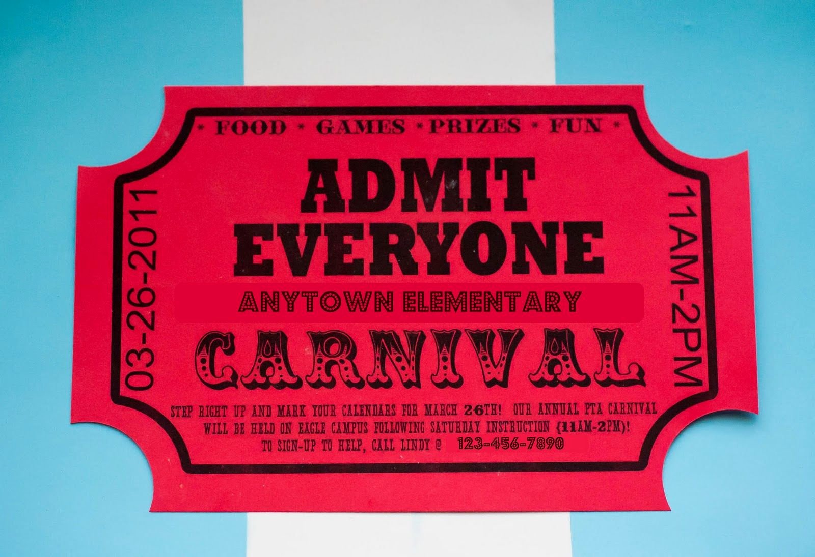 Carnival Ticket Template Elegant Carnival Advertising and Other Craziness
