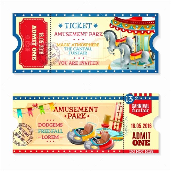 Carnival Ticket Template Fresh 15 Carnival Ticket Templates Free Psd Ai Vector Eps