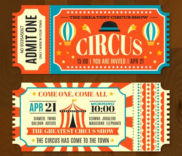 Carnival Ticket Template Fresh 16 Free Ticket Design Templates for Download Designyep