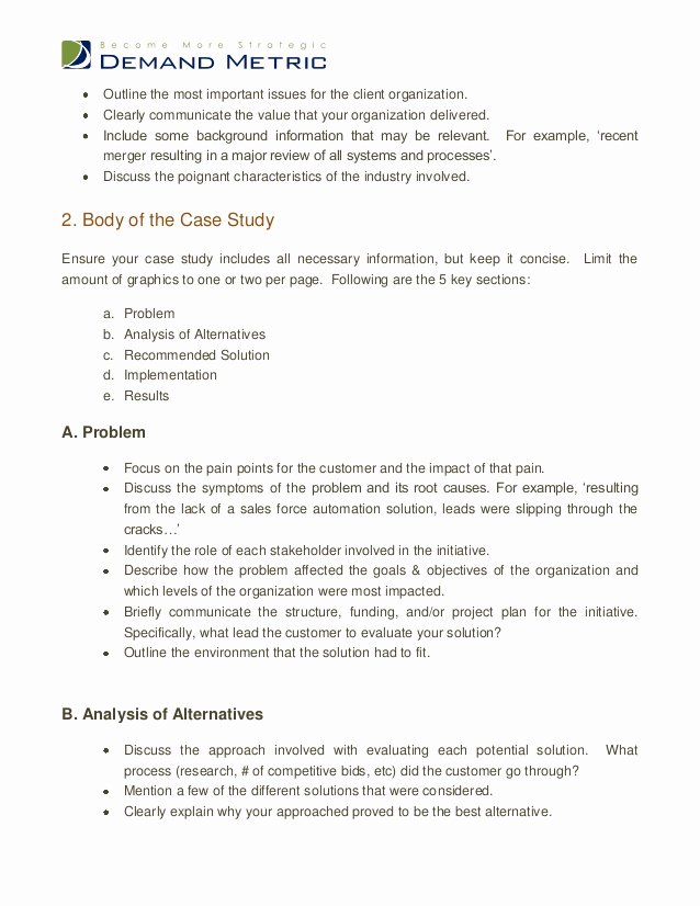 Case Review Template Unique Business Case Study format Outline Researchmethods Web