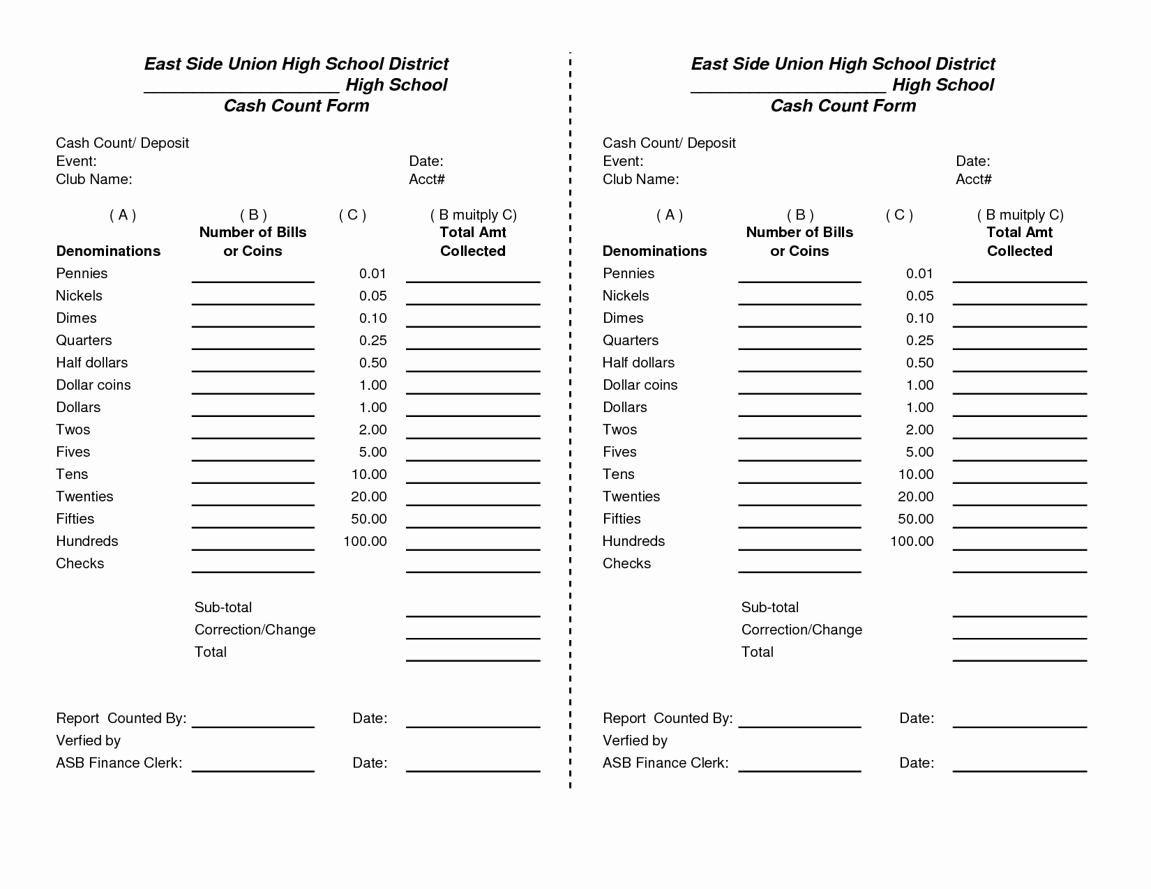 Cash Drawer Count Sheet Template Awesome Best S Of Cash Count Sheet Excel Cash Drawer Count