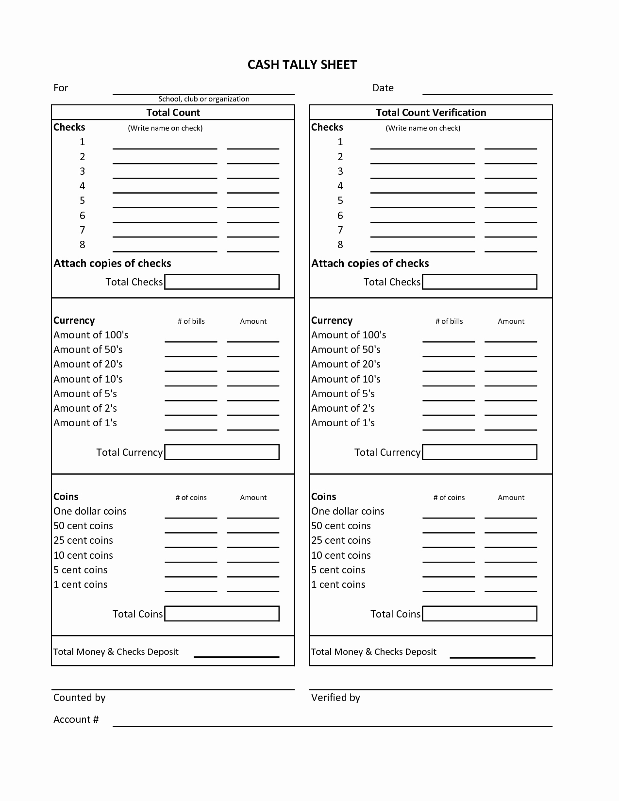 Cash Drawer Count Sheet Template Luxury Best S Of Cash Count Sheet Excel Cash Drawer Count