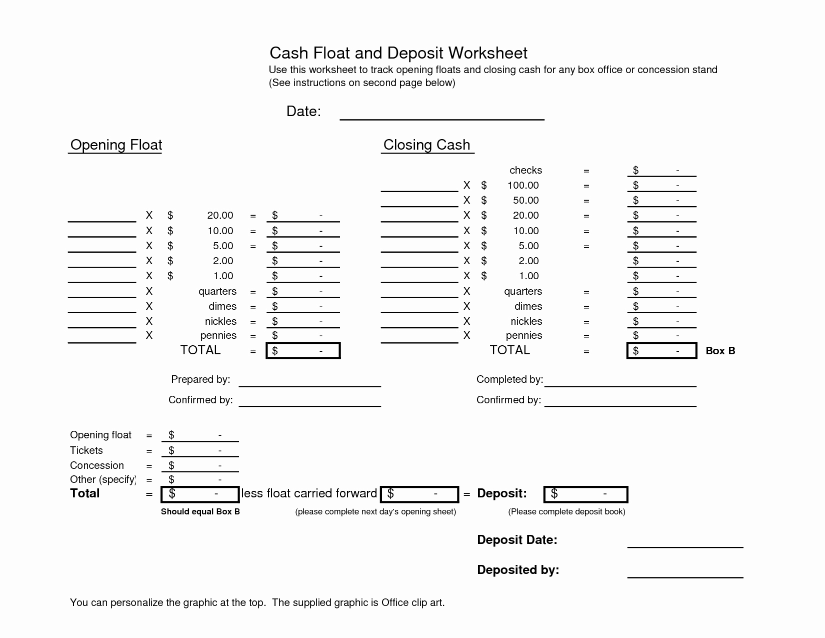 Cash Drawer Count Sheet Template Unique 19 Best Of Cash Count Worksheet Cash Register