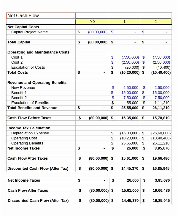 Cash Position Report Template Fresh Cash Flow Excel Template 11 Free Excels Download