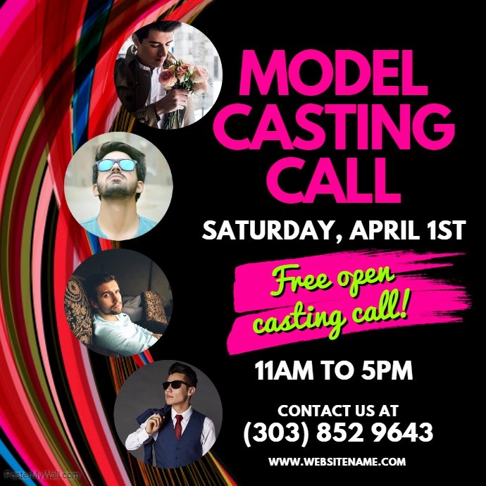 Casting Call Flyer Template Elegant Model Casting Call Template