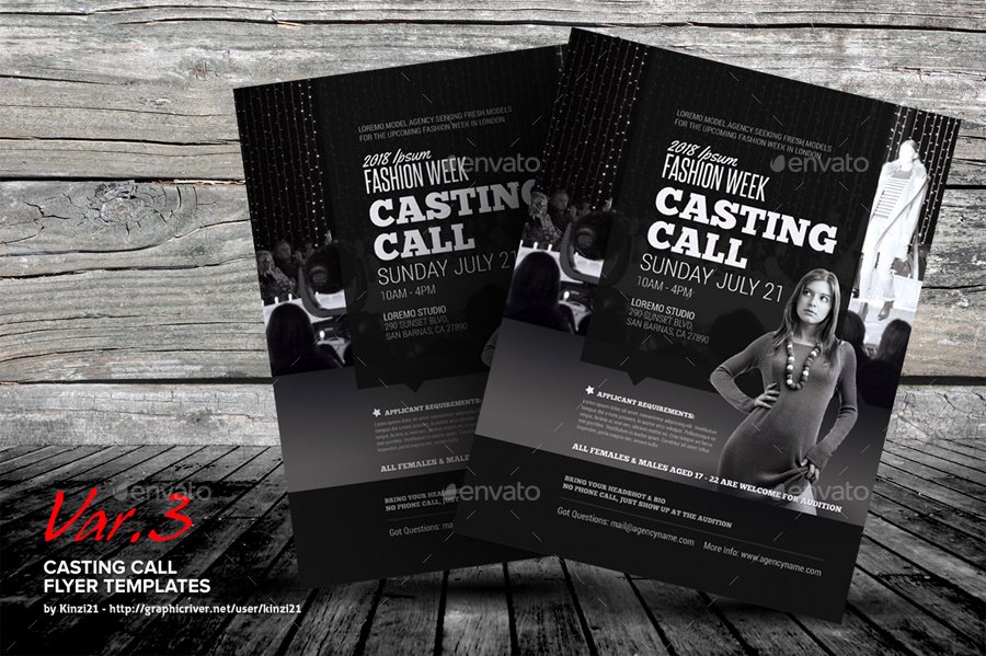 Casting Call Flyer Template Lovely Casting Call Flyer Templates by Kinzi21