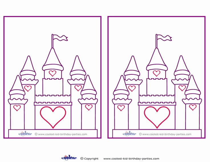 Castle Templates Printable Beautiful Blank Printable Castle Invitations Coolest Free