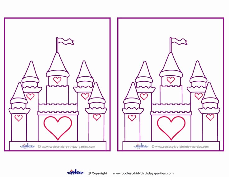 Castle Templates Printable Beautiful Blank Printable Castle Invitations Coolest Free