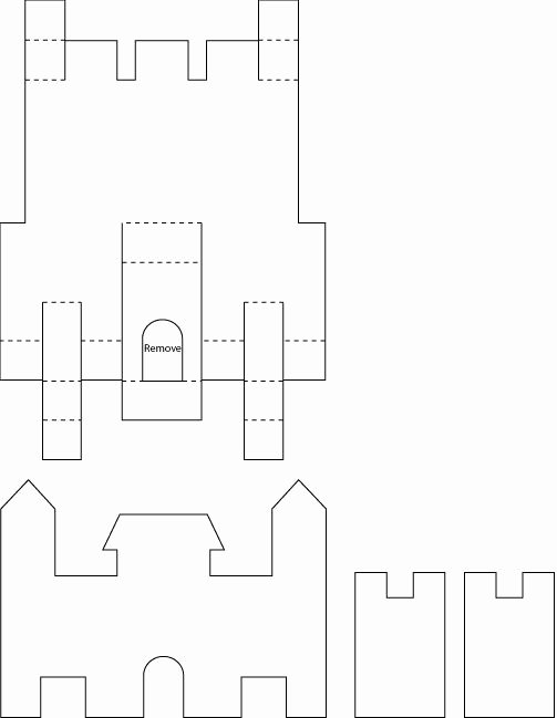 Castle Templates Printable Best Of Pop Up Castle Crafts Paper