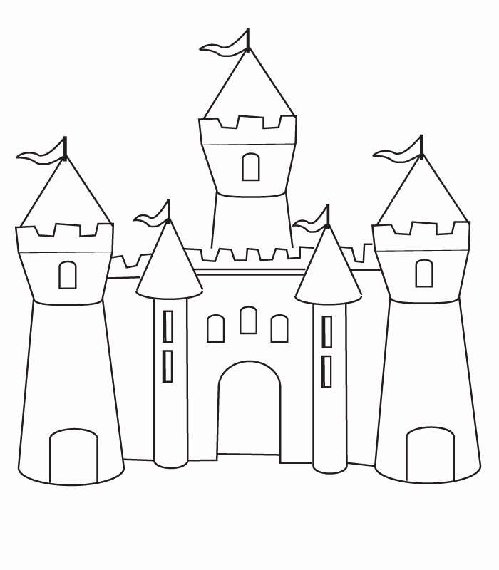 Castle Templates Printable Elegant Free Printable Castle Coloring Pages for Kids