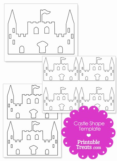 Castle Templates Printable Elegant Printable Castle Shape Template — Printable Treats