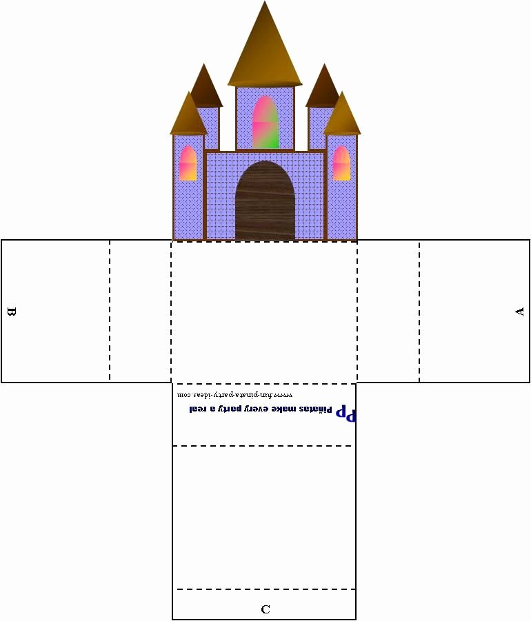 Castle Templates Printable Inspirational Printable Princess Castle Let Every Guest Make Her Own