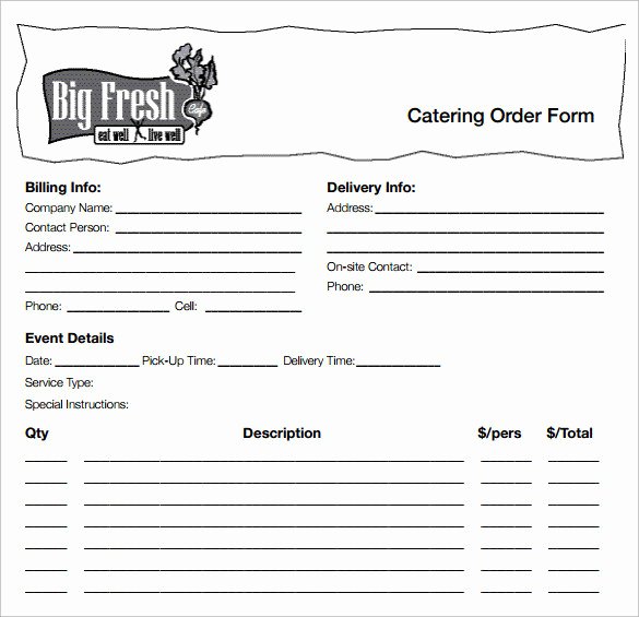 Catering Estimate Template Elegant 6 Catering Proposal Samples