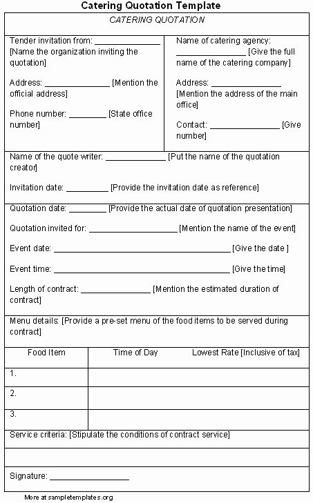 Catering forms Templates Awesome Catering Quotes Image Quotes at Hippoquotes