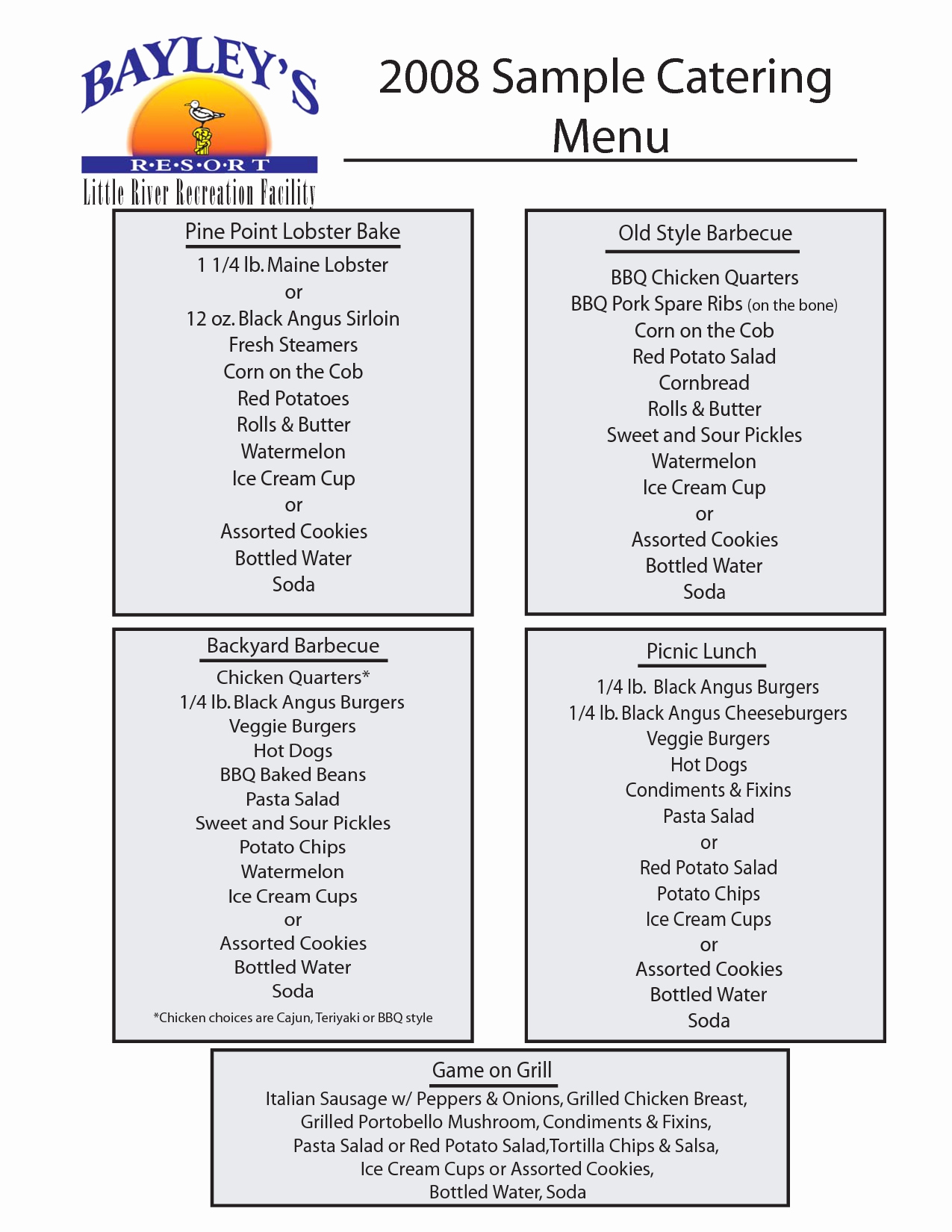 Catering forms Templates Lovely Catering Menu Templates