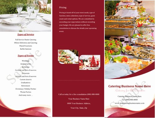 Catering Quote Template Free Fresh Catering Quotes Samples Informal Quotesgram