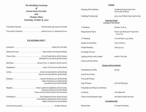 Catholic Wedding Ceremony Program Templates Best Of Air force Retirement Ceremony Program Templates