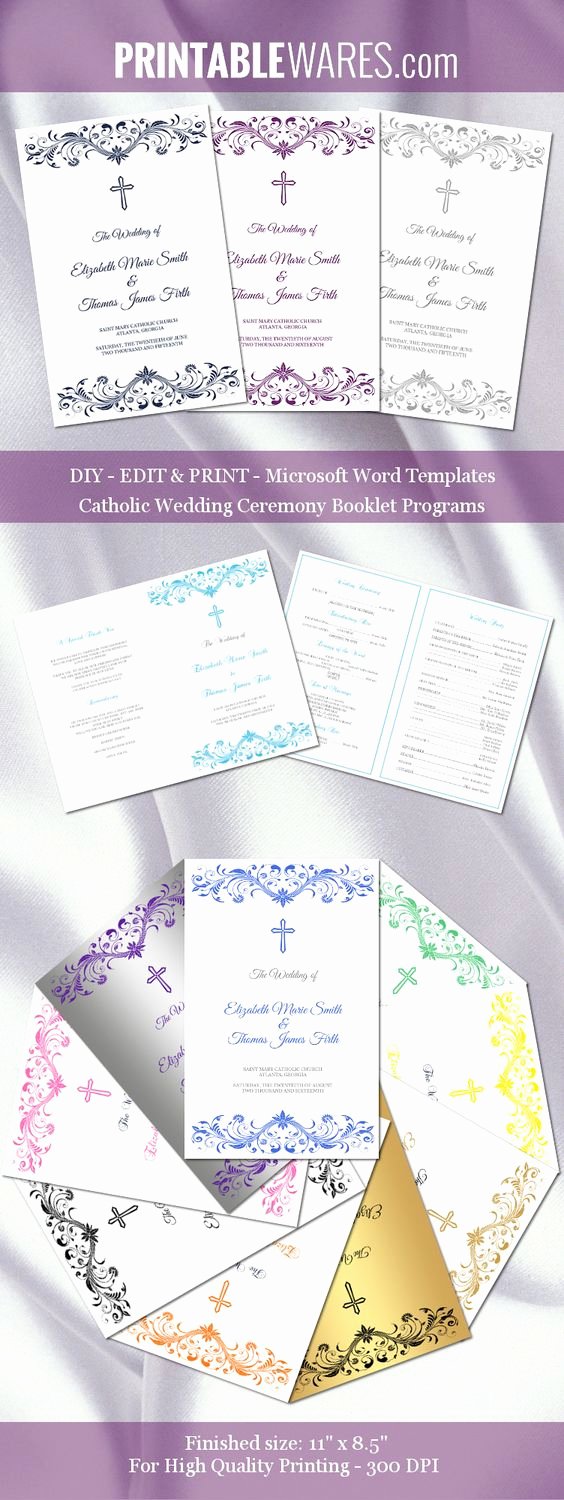 Catholic Wedding Ceremony Program Templates Elegant Pinterest • the World’s Catalog Of Ideas