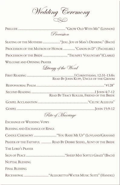 Catholic Wedding Ceremony Program Templates Fresh 25 Best Ideas About Catholic Wedding Programs On