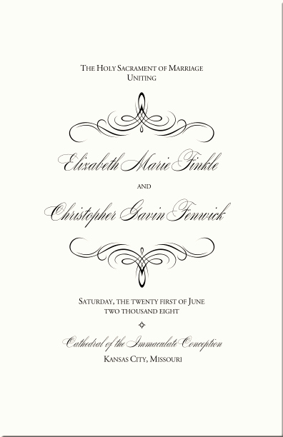 Catholic Wedding Mass Program Template Inspirational Catholic Wedding Program