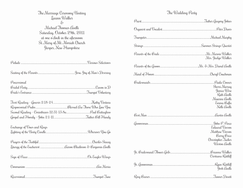 Catholic Wedding Program Template without Mass Luxury Wedding Program Templates Wedding Programs Fast