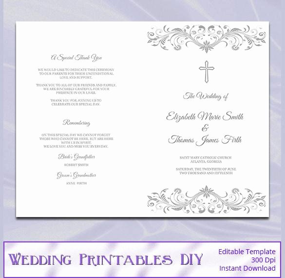 Catholic Wedding Program Templates Free Luxury 44 Wedding Program Templates Free Download